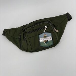 Wanderlust Fanny Pack Green Adjustable Strap Zip Pockets Travel Hiking‎ Bag